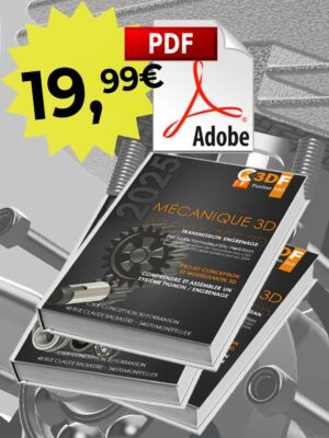 pack livre pdf fusion 360 mecanique 3d les transmissions poulie, courroie, cardan, pignon, engrenage