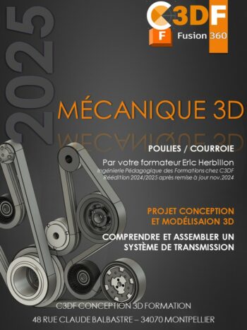 Fusion 360 Livre PDF – Conception Poulie Courroie : Transmission Mécanique – Image 2