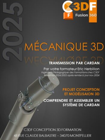 Fusion 360 Livre PDF - Cardan (Mécanique) Modélisation Assemblage – Image 2