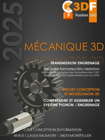 Fusion 360 Livre PDF - Pignon Engrenange : Modélisation Assemblage – Image 2