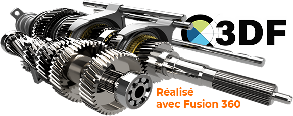 obtenir fusion 360 gratuit exemple de projet boite de vitesse 5 rapports